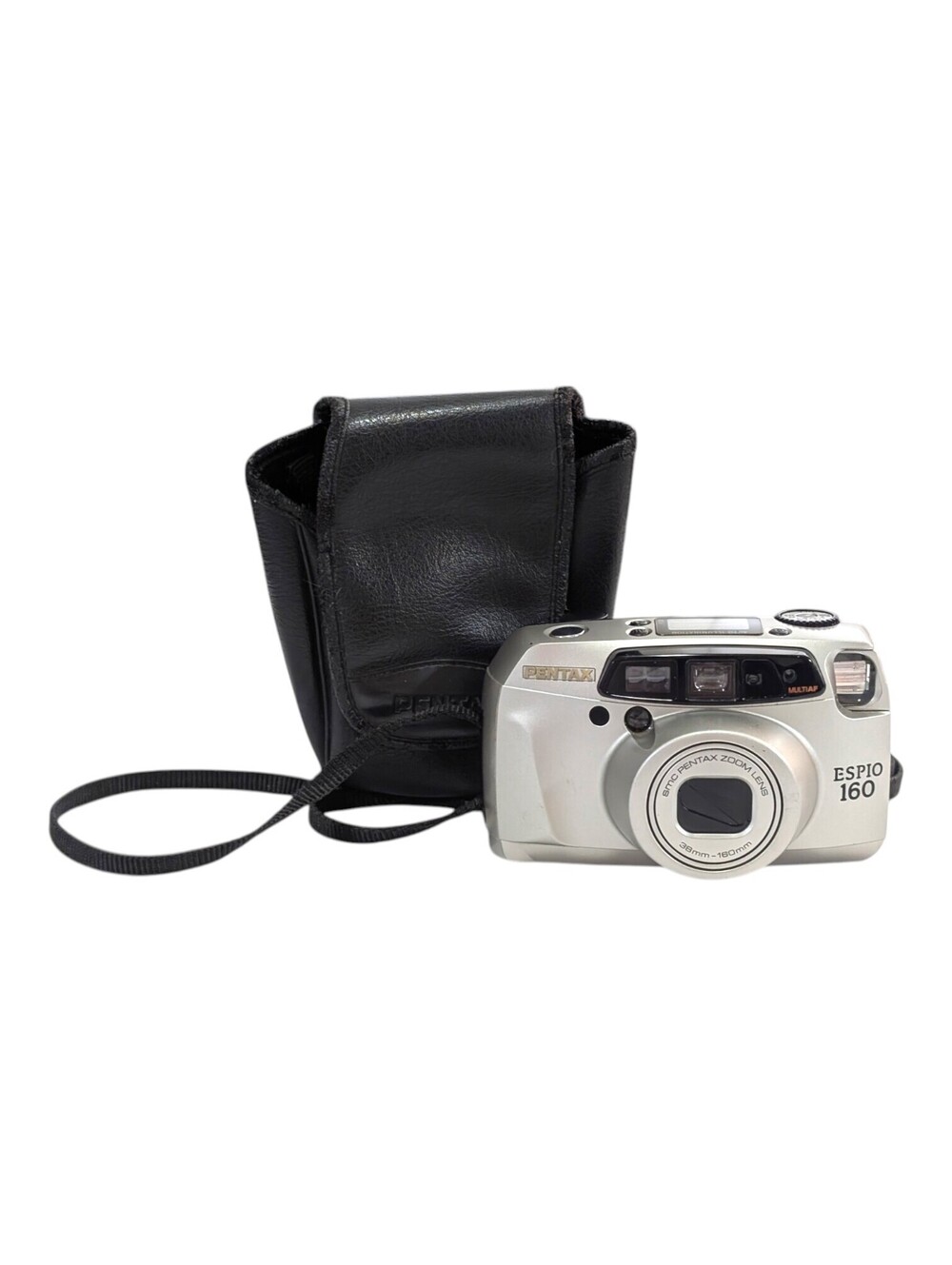 Pentax Espio 160 AF 35mm Point Shoot Film Camera Silver Bag Tested